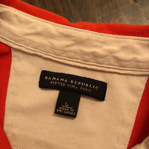 Banana Republic SS Orange Polo - Picture 4 of 4